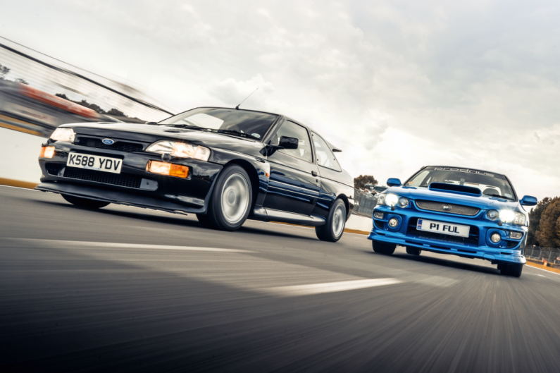 Divu leģendu tikšanās - Subaru Impreza P1 un Ford Escort RS Cosworth