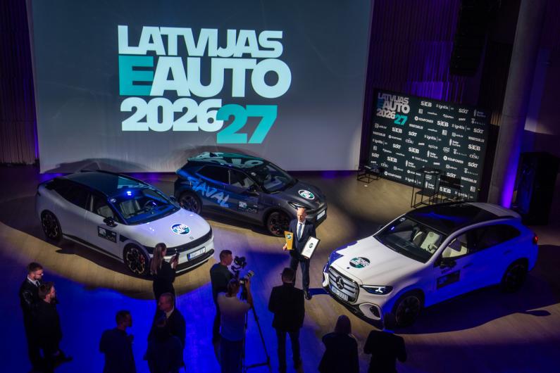 Eiropas zīmoli un Ķīnas jaunpienācēji sadala “Latvijas e-Auto 2026/27” galvenās balvas