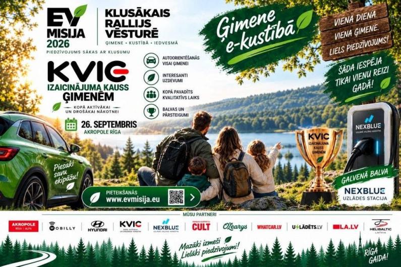 EV MISIJA 2026 jau šajā nedēļas nogalē – dalībniekus gaida iespaidīgs balvu fonds