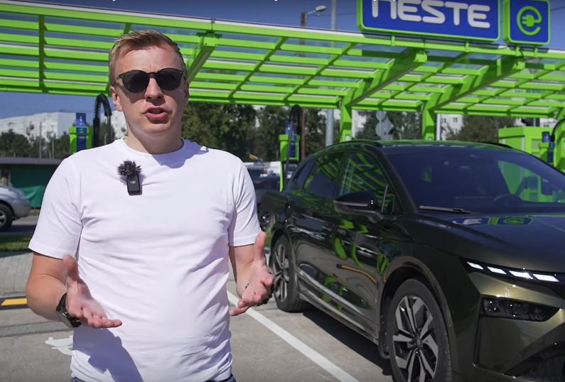 Eko rallija dalībnieks Krišjānis Caune vērtē jauno Škoda Enyaq